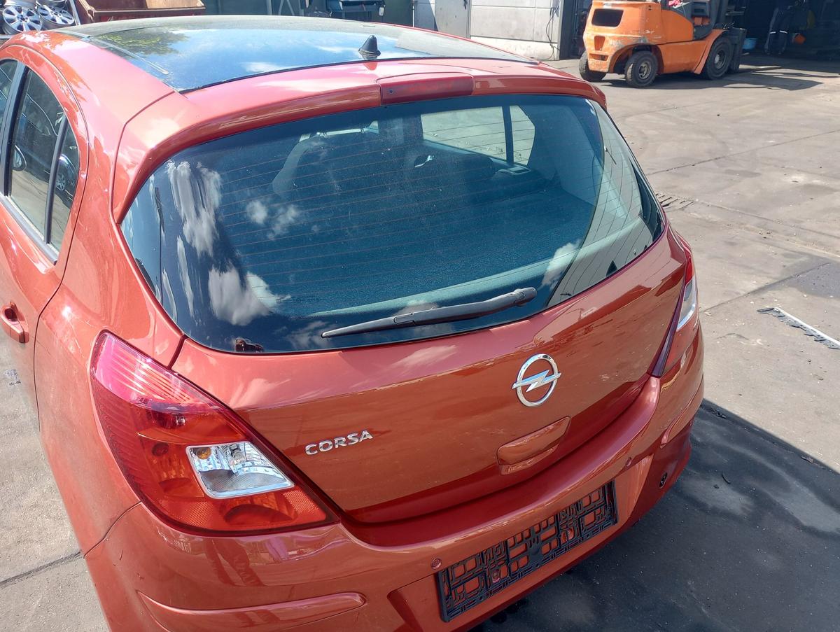 Opel Corsa D orig Heckklappe mit Scheibe Kofferraum 5Trg Z50K Curry Red Bj 2012