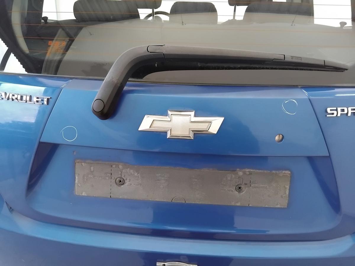 Chevrolet Spark M300 Heckklappe GCT Moroccan Blue mit Heckscheibe BJ2012 Spoiler