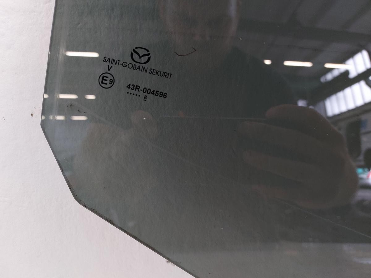 Mazda 2 Typ DJ T&uuml;rscheibe hinten rechts Fondt&uuml;r Scheibe Werkst&ouml;nung