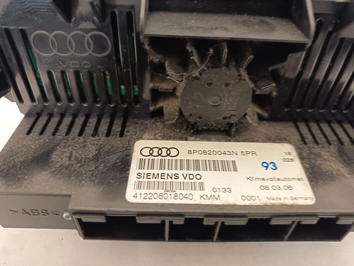 Audi A3 8P Sportback original Heizungsbetätigung Climatronic Sitzheizung Bj 2006