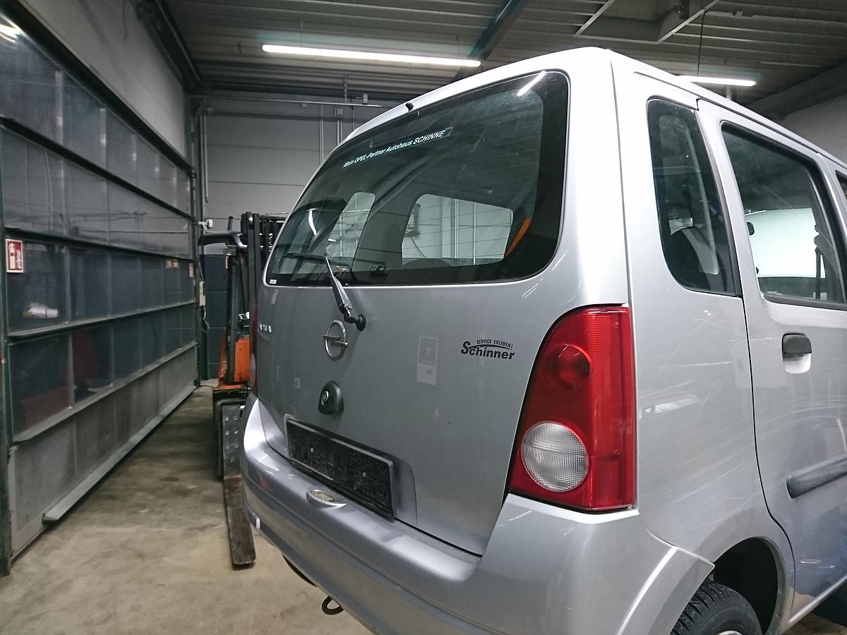 Opel Agila A org Heckklappe mit Scheibe Facelift Z157 Starsilber Bj 2004