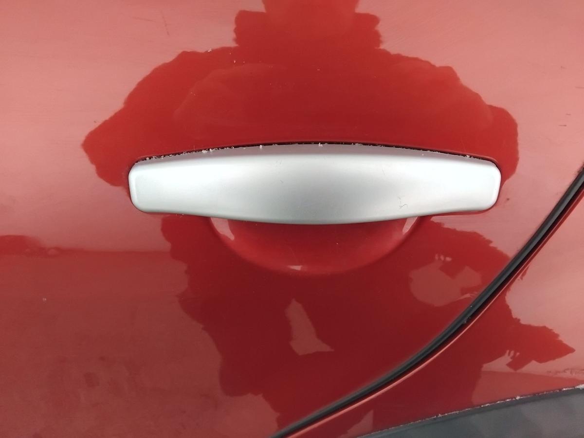 Dacia Sandero 1 Stepway T&uuml;r hinten links TEB76-Rouge de Feu BJ2010