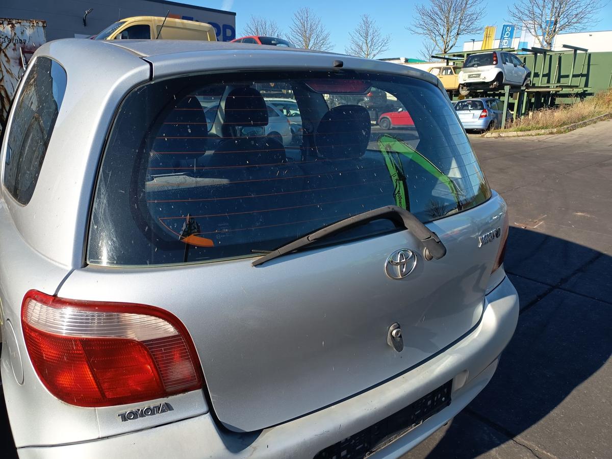 Toyota Yaris XP10 orig Heckklappe mit Scheibe 3trg Kofferraum 199 Siber Bj 2000