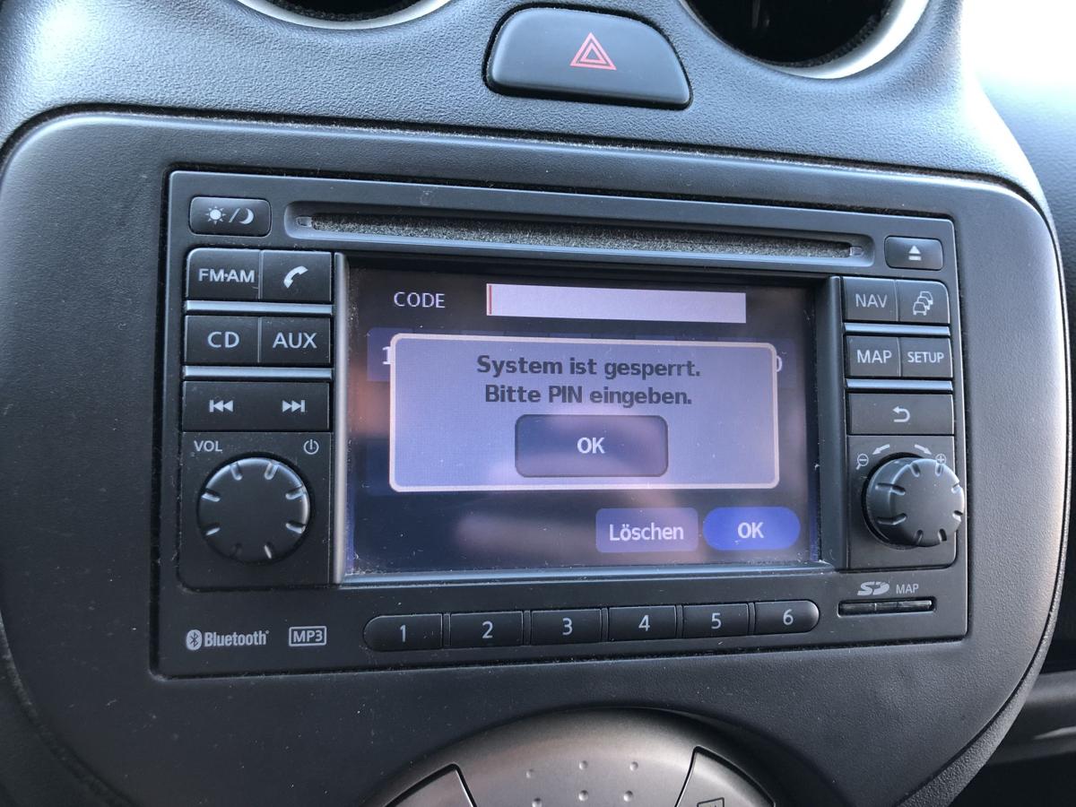 Nissan Micra K13 Radio Navigationssystem Navi Autoradio Originalteil