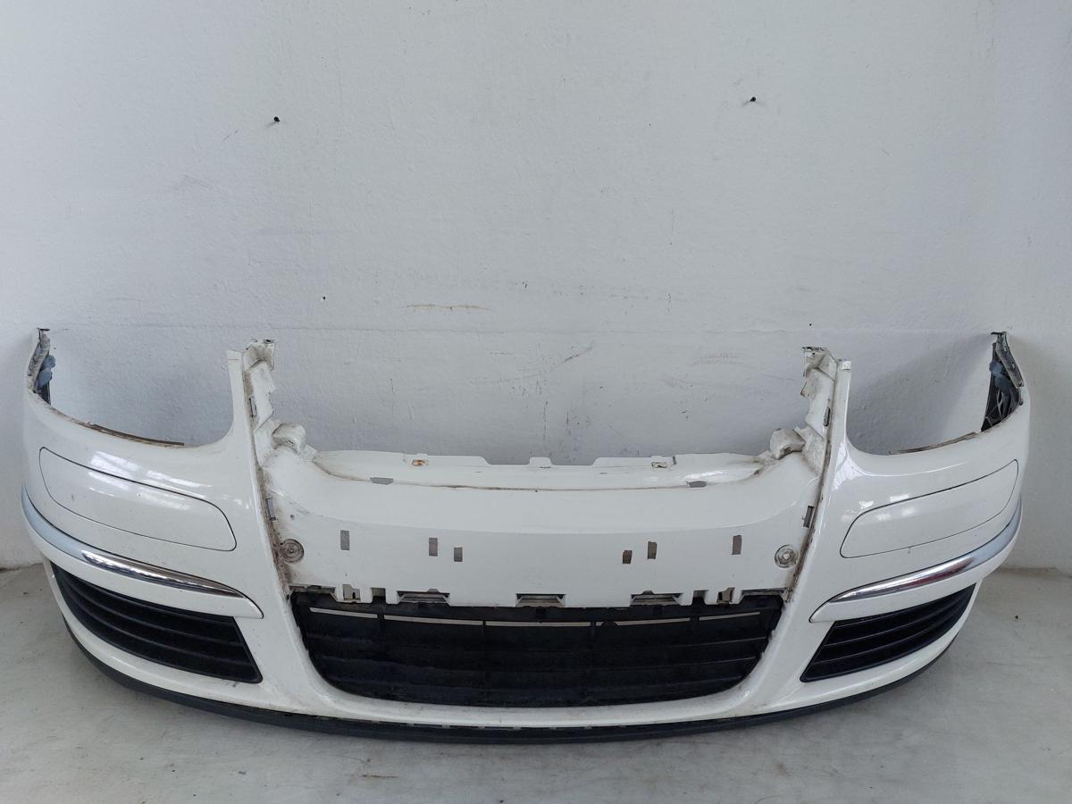 VW Golf 5 1KM Variant Sto&szlig;f&auml;nger vorn Frontsch&uuml;rze OHNE Grill LR9A weiss