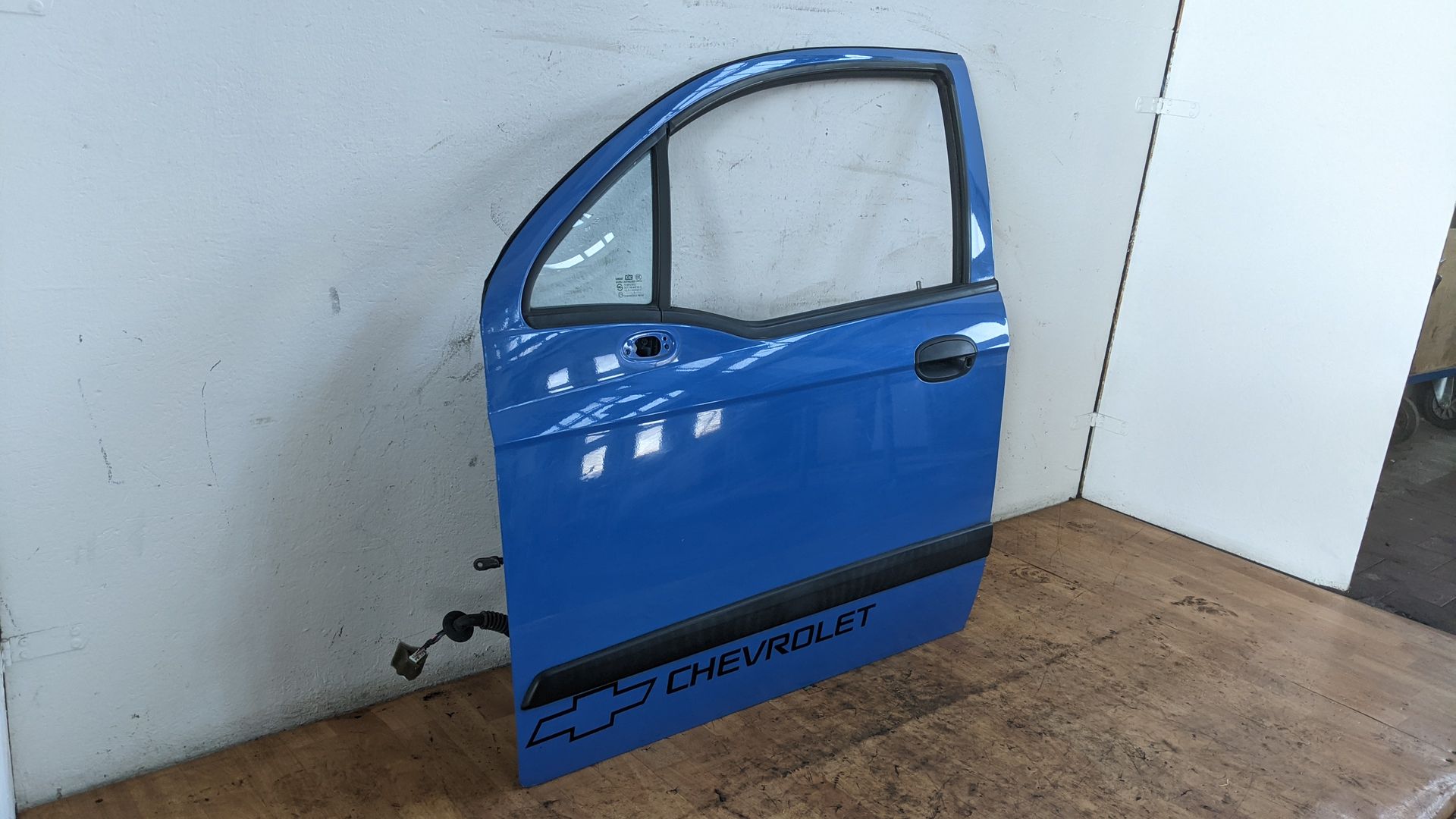 Chevrolet Matiz KL1K Fahrertüt Tür vorn links Rohbau 23U Jazzblue