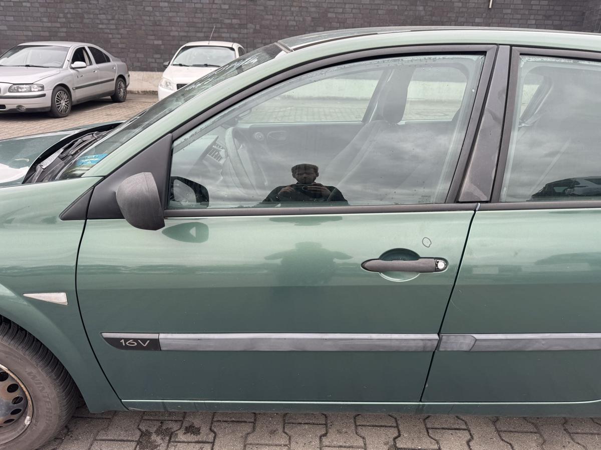 Renault Megane 2 original T&uuml;r vorn links D96 Vert Giverny Metallic Rohbau Bj.2004