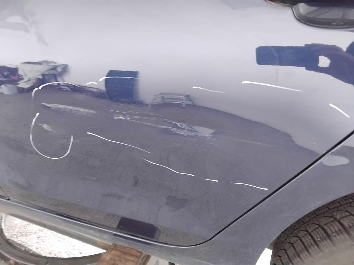 VW Golf 6 Fließheck Tür hinten links LD5Q Shadow Blue beschädigt Dellen BJ2010