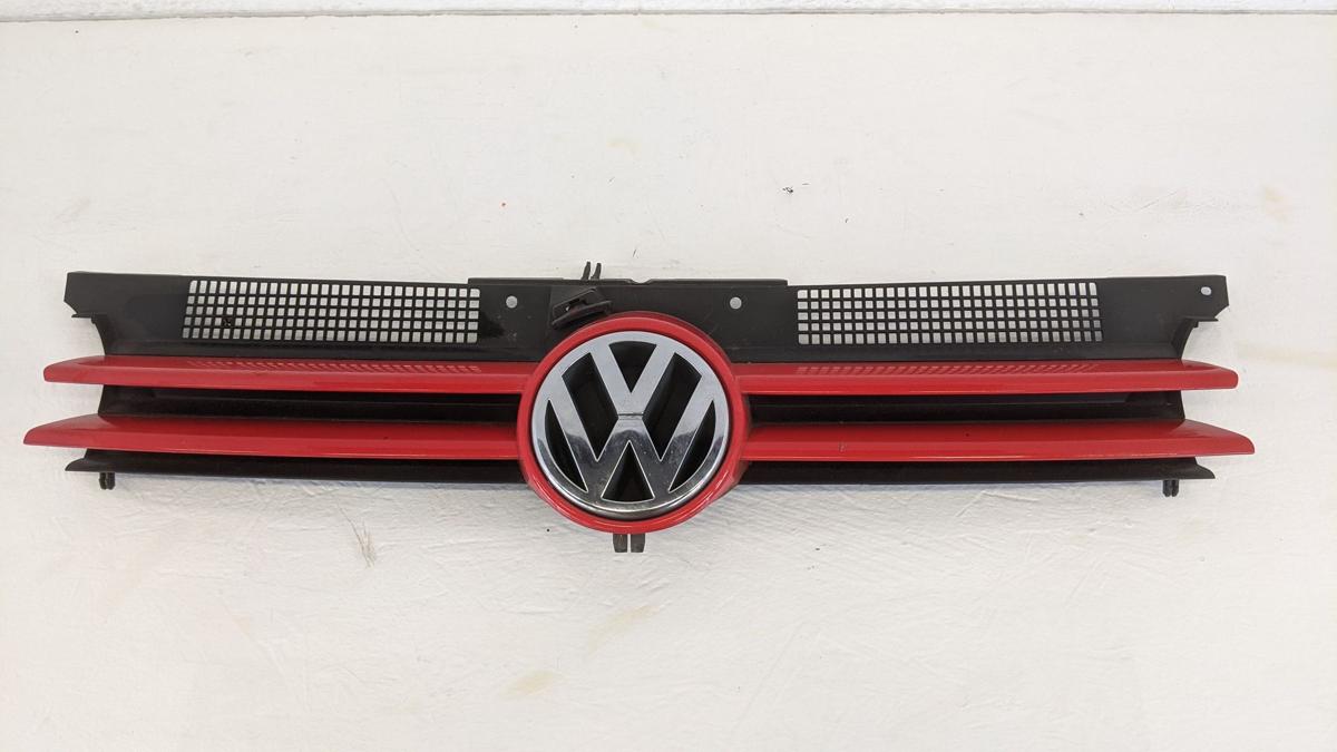 Grill Kühlergrill Frontgrill vorn mit Logo LP3G FLASHROT VW Golf 4 1J