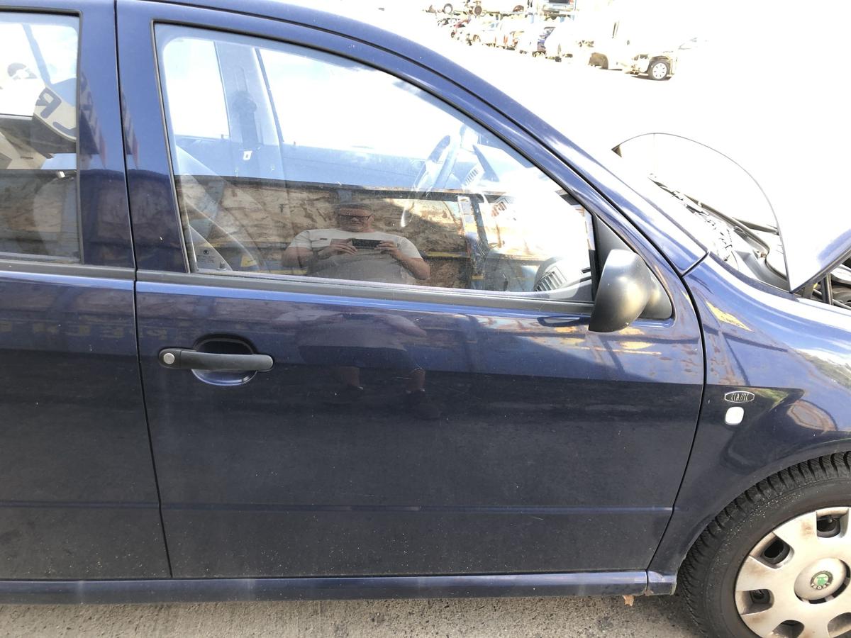 Skoda Fabia 6Y T&uuml;r vorn rechts Beifahrtert&uuml;r Rohbau LF5U Tiefseeblau Metallic