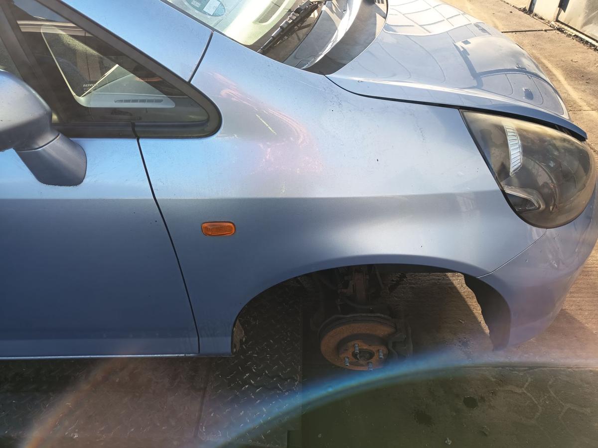 Honda Jazz GD1 original Kotfl&uuml;gel rechts B506M Ice Blue Baujahr 2002