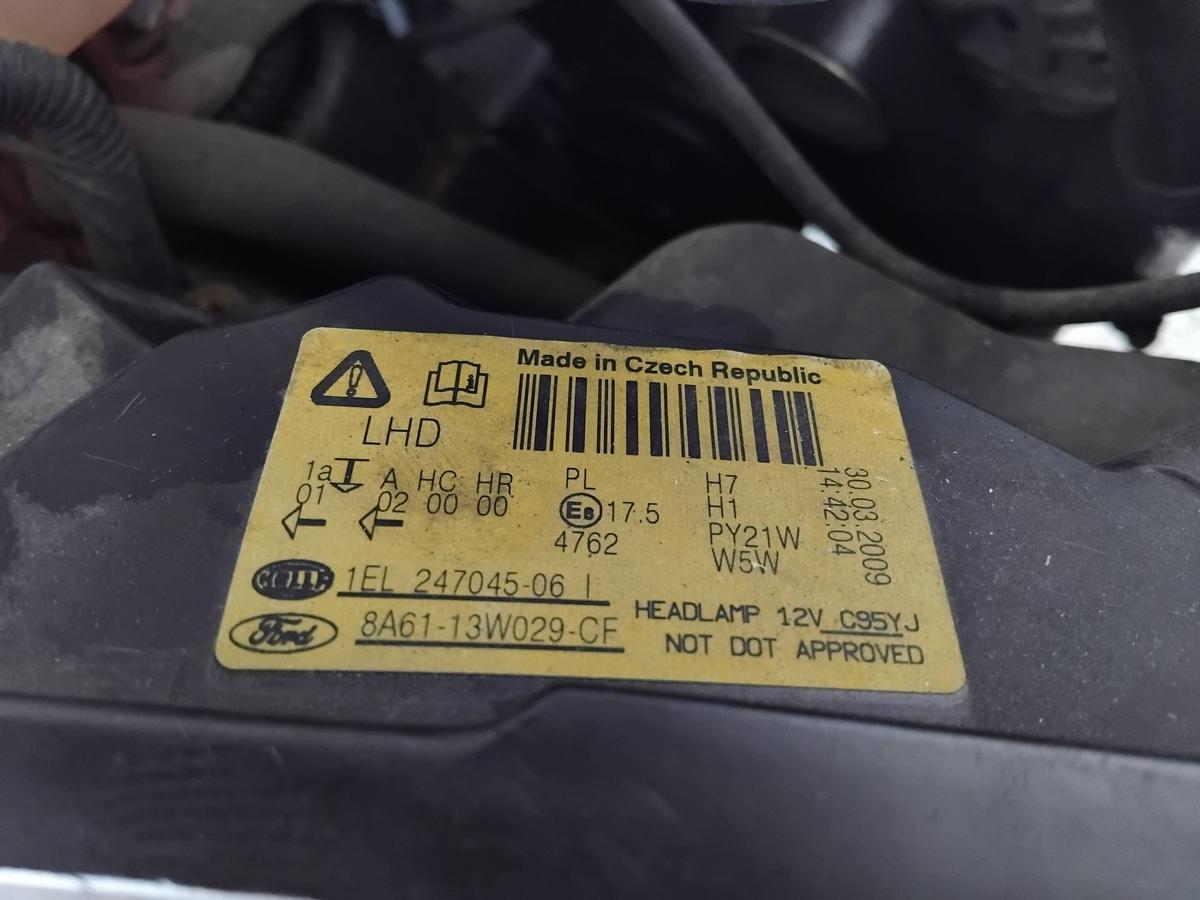 Ford Fiesta JA8 orig.Scheinwerfer rechts 8A6113W029CF Hella Halogen mit LWR BJ09