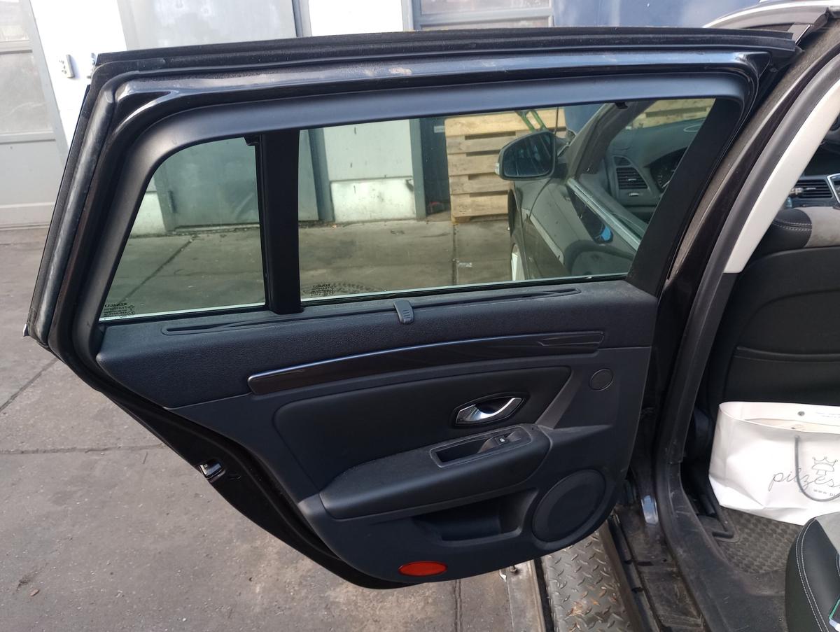 Renault Laguna 3 Grandtour orig Tür hinten links 676 Perlmuttschwarz met Bj 2010