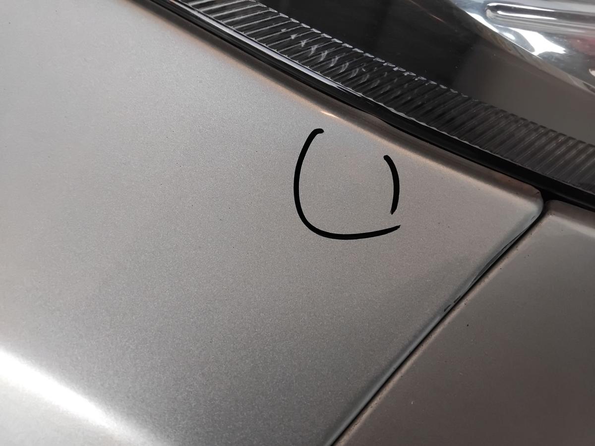 Ford Fiesta JA8 original Kotfl&uuml;gel vorn rechts Polarsilbermetallic BJ2009