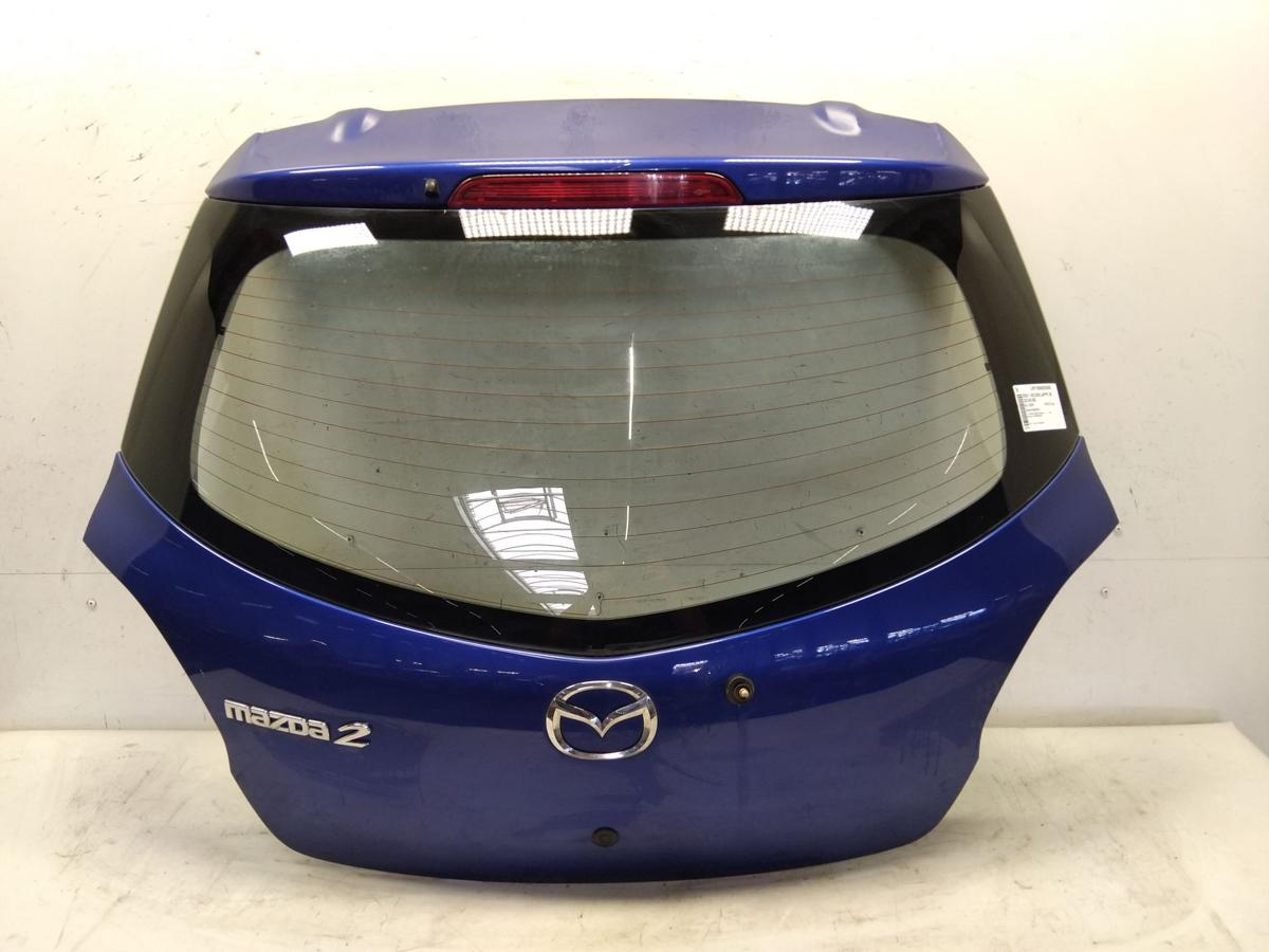 Mazda 2 DE Heckklappe blaumetallic mit Heckscheibe BJ2009 Flie&szlig;heck