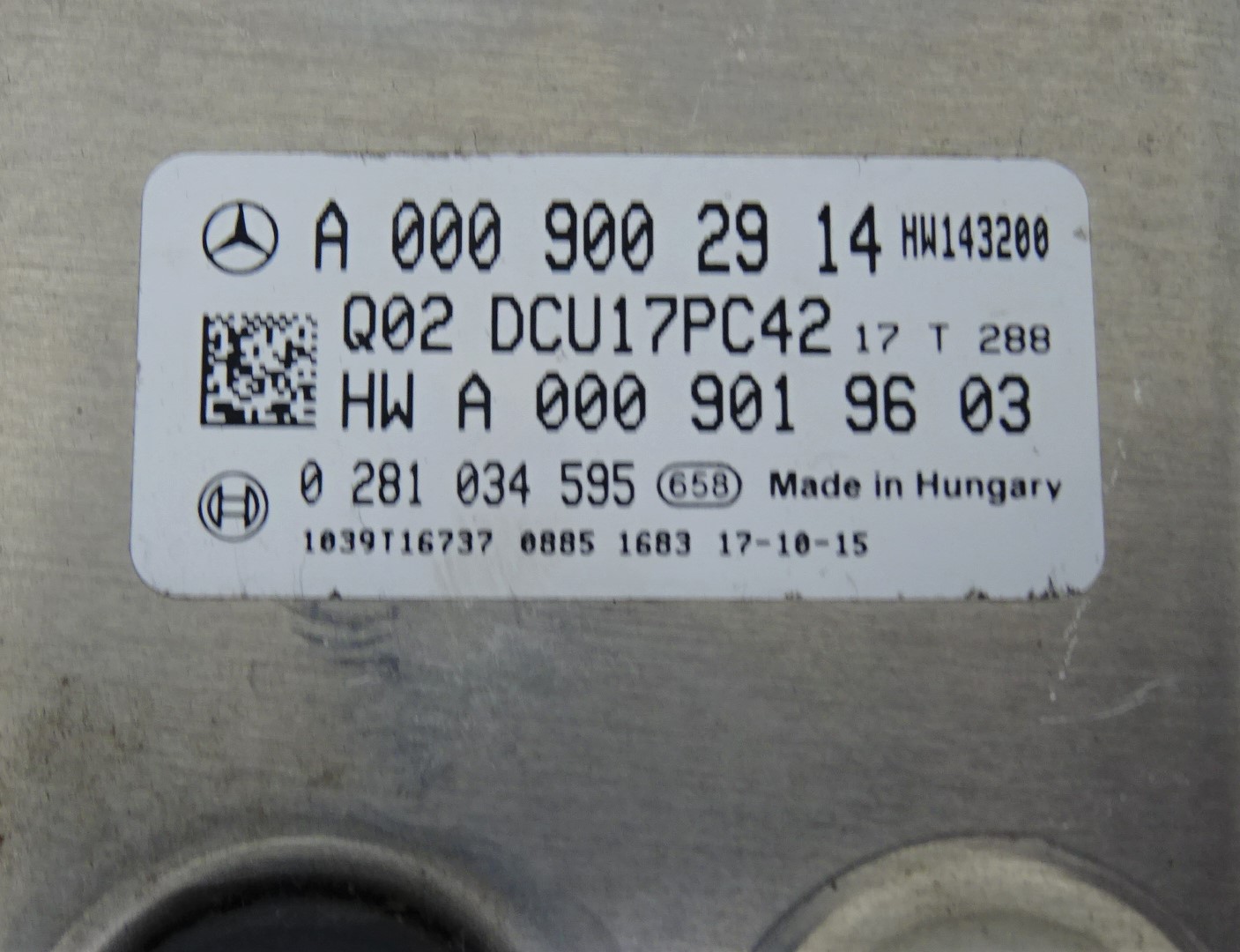 Mercedes Sprinter 906 Steuergerät AdBlue A0009002914 0281034595 2,2CDI 120kw