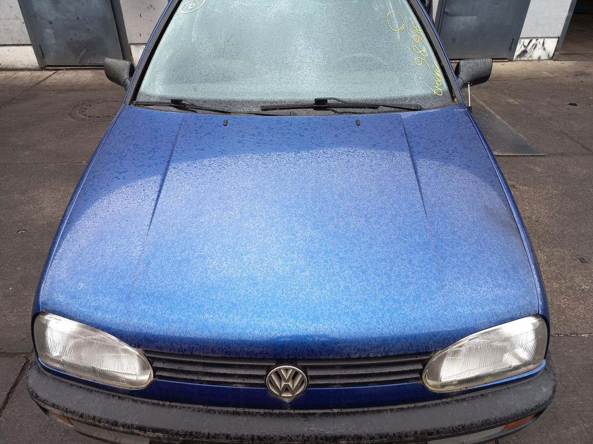 VW Golf III original Motorhaube Deckel vorne LP5U Bright Blue Baujahr 1993