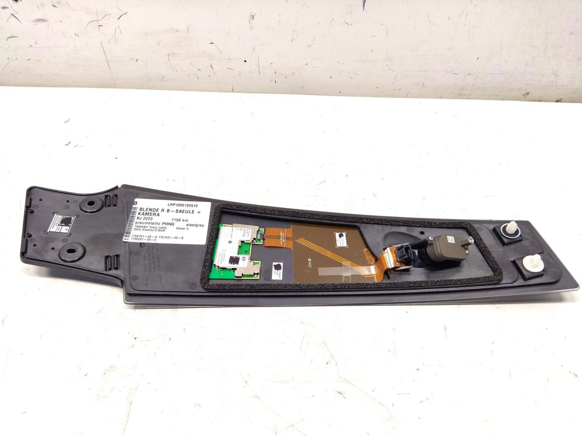 Tesla Model S Facelift original Blende B-S&auml;ule rechts mit Kamera Bj.2023