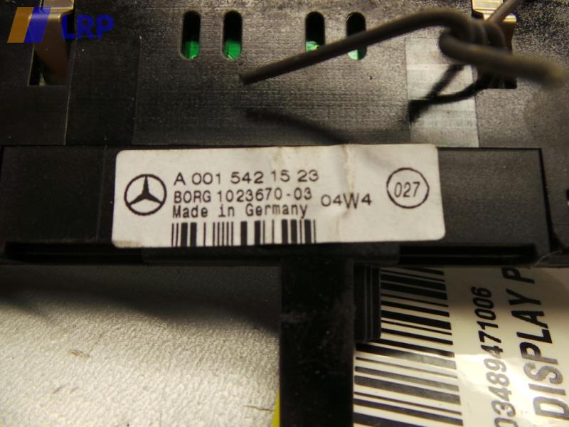 Mercedes Benz S211 BJ2005 Display Anzeige Parktronic vorn A0015421523