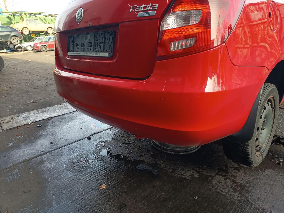 Skoda Fabia 5J Kombi orig Sto&szlig;stange hinten Sto&szlig;f&auml;nger LF3K Rot ab 2010