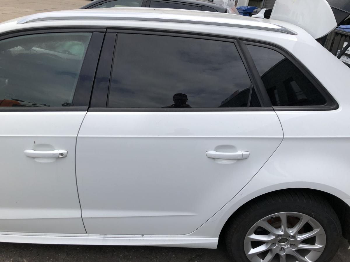 Audi A3 8V Sportback e-tron Tür hinten links Fondtür Autotür Rohbau LY9C weiss