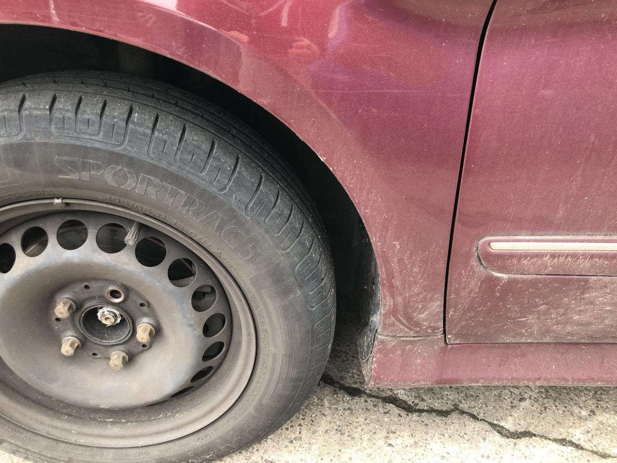 Mercedes B Klasse W245 Kotfl&uuml;gel vorn links Fahrerseite 597 Saturnrotmet