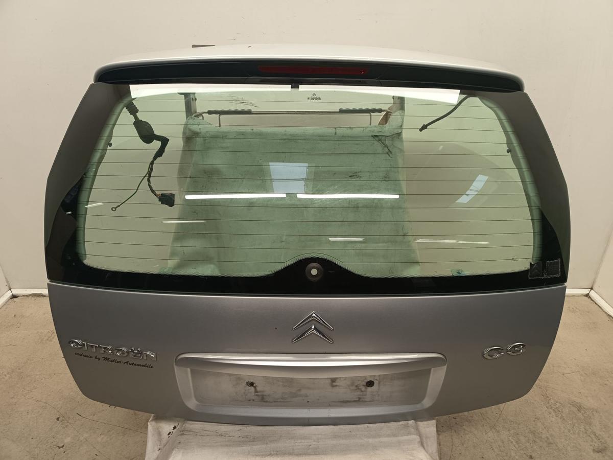 Citroen C3 Bj 2003 original Heckklappe mit Scheibe EZR Aluminium Grau Metallic