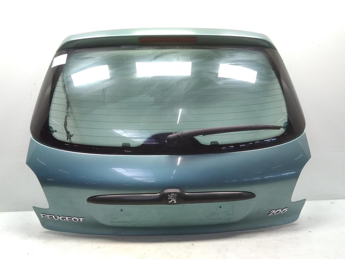 Peugeot 206 original Heckklappe mit Heckscheibe Grünmetallic Romarin