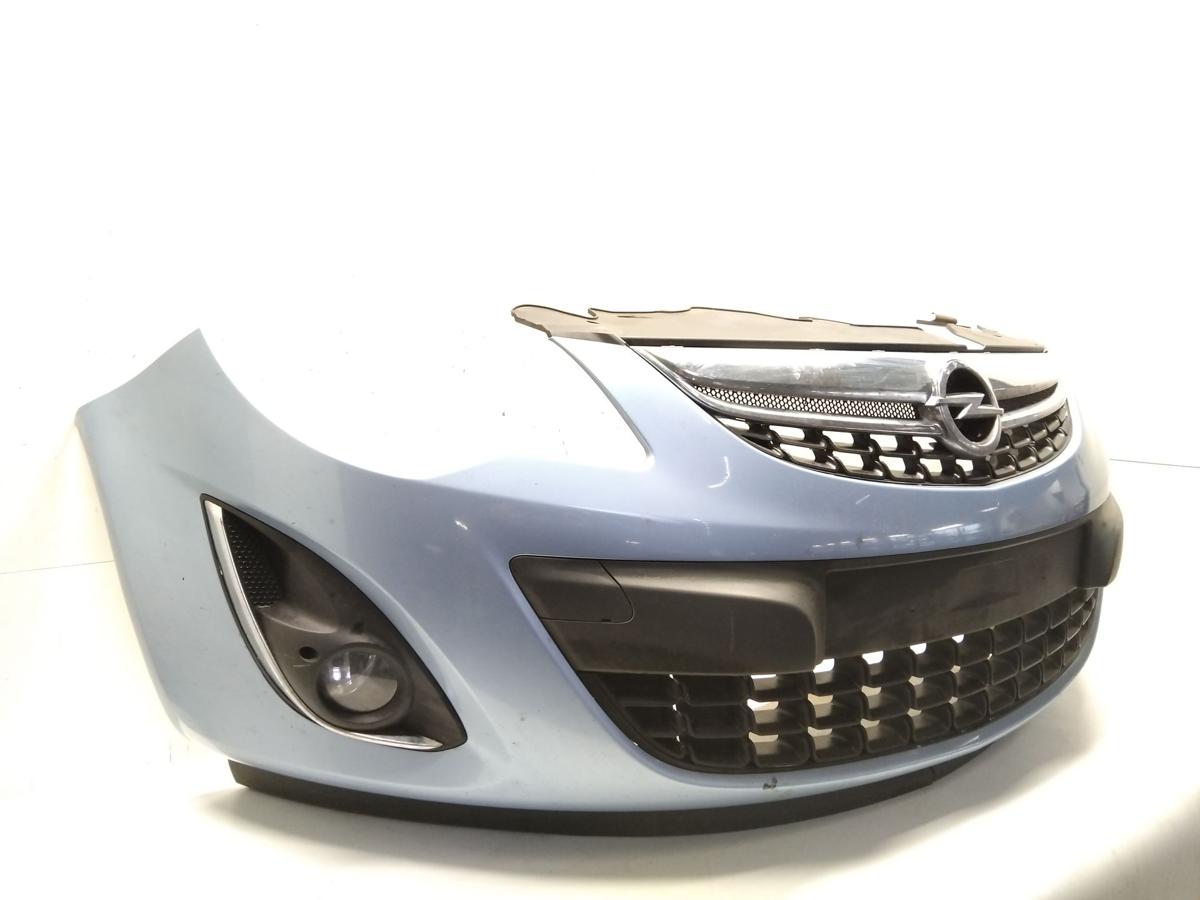 Opel Corsa D original Sto&szlig;f&auml;nger Sto&szlig;stange vorn Facelift BJ2014 GYH Crinan Blue