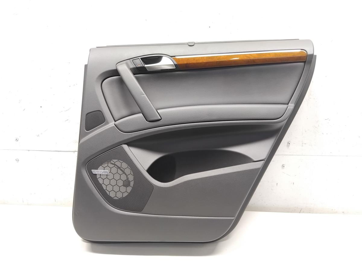 Audi Q7 4L original T&uuml;rverkleidung T&uuml;r hinten rechts BOSE Kunstleder Sonnenrollo