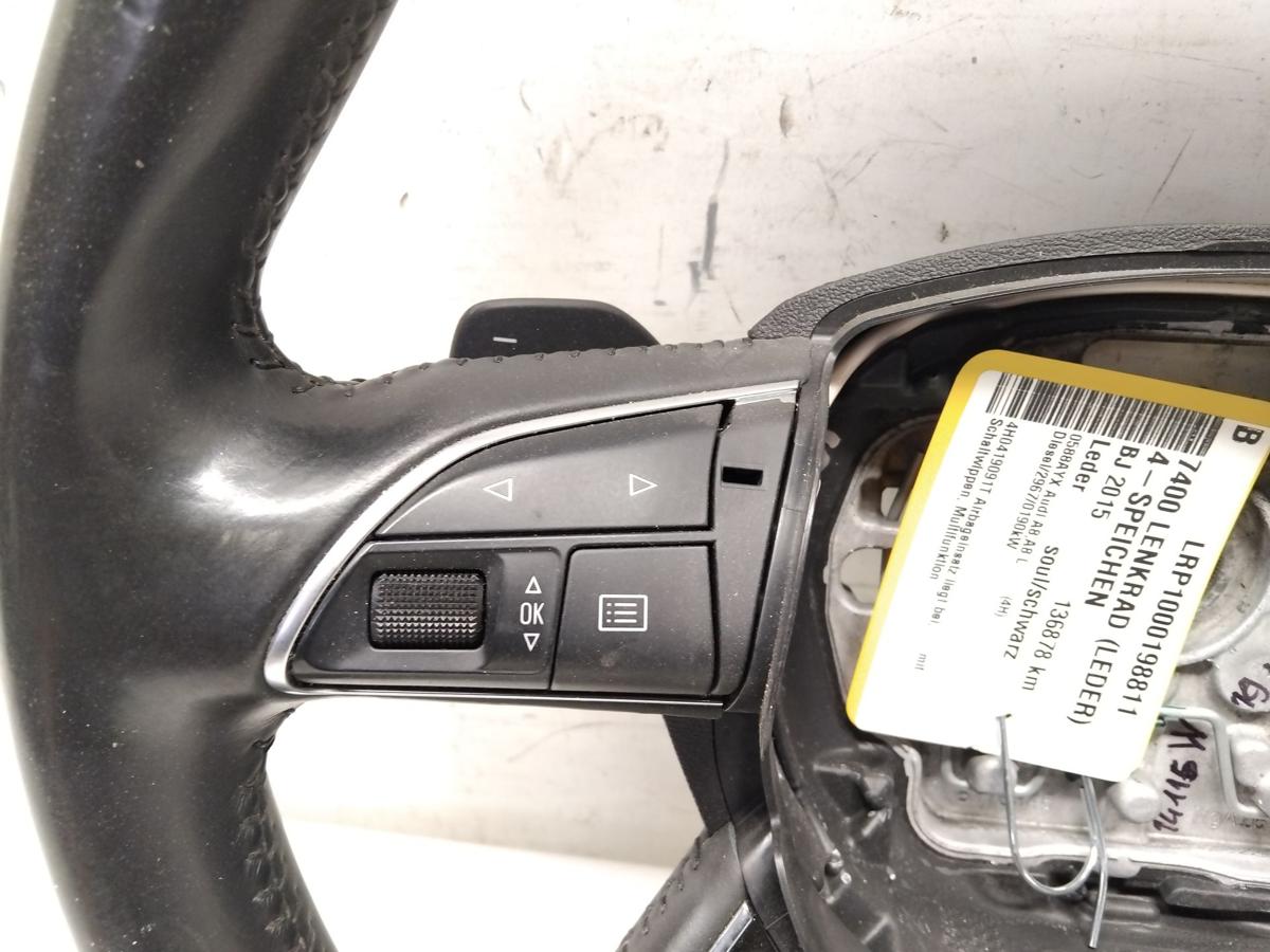 Audi A8 D4 4H orig Lenkrad soul Multifunktion mit Schaltwippen BJ2015 4H0419091T