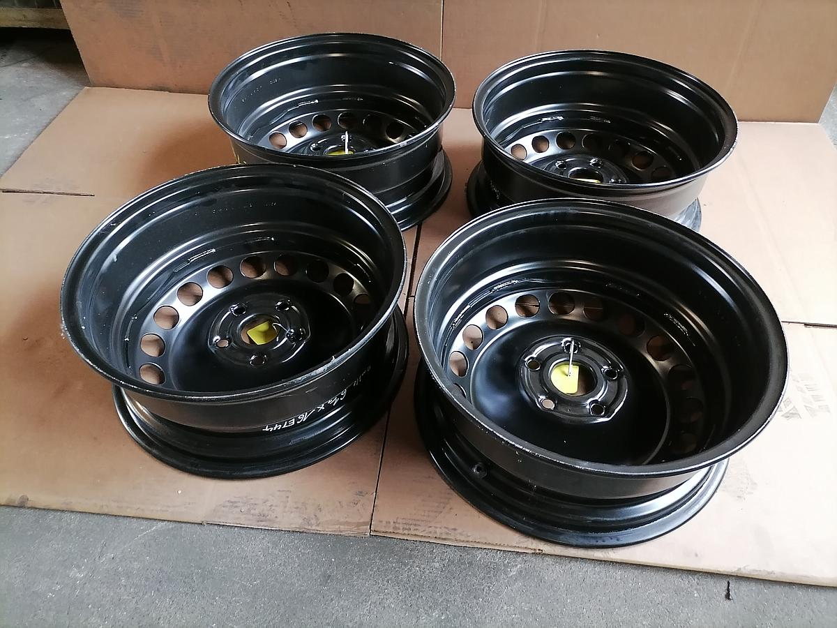 VW Beetle 5C 11-19 Satz Stahlfelgen 6.5x16 ET44 schwarz 6,5x16