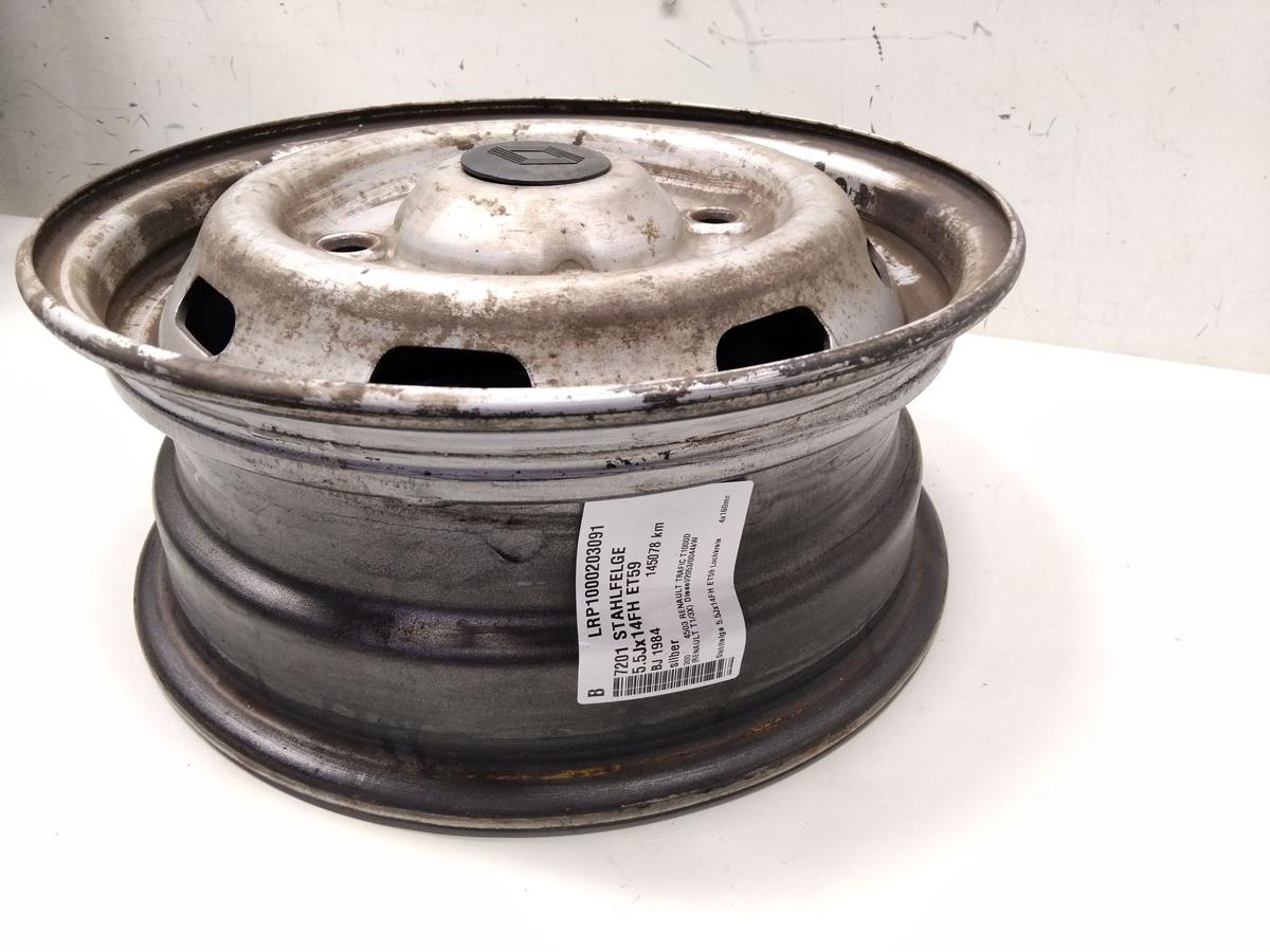Renault Trafic 1 original Stahlfelge 5.5Jx14FH ET59 4x160mm Bj.1984 7700784886