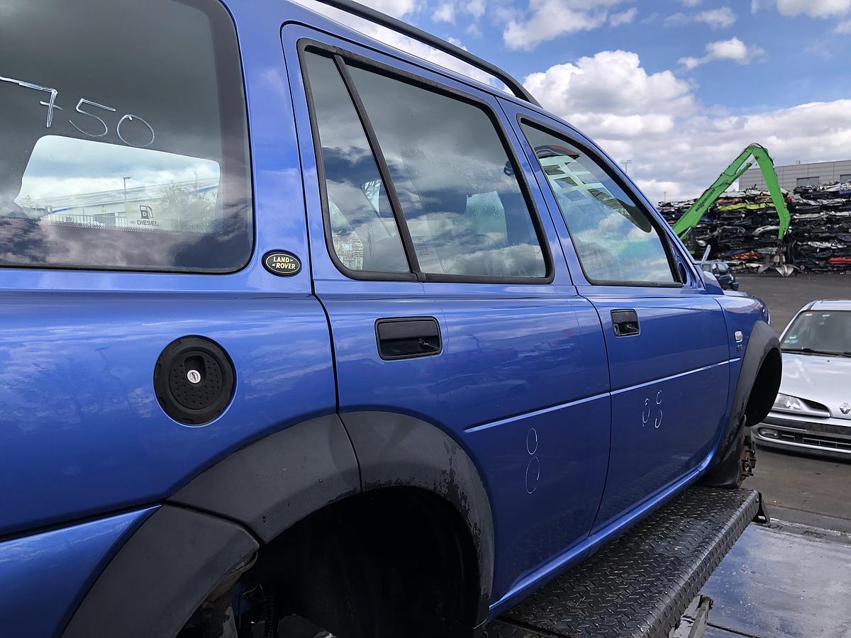 Land Rover Freelander orig Tür hinten rechts 5trg 608 Monte Carlo Blue Met Bj 04