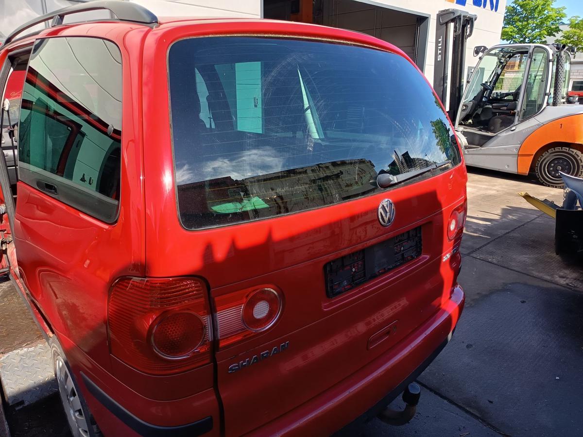 VW Sharan 7M original Heckklappe mit Scheibe K3A Paprikarot Bj 2005