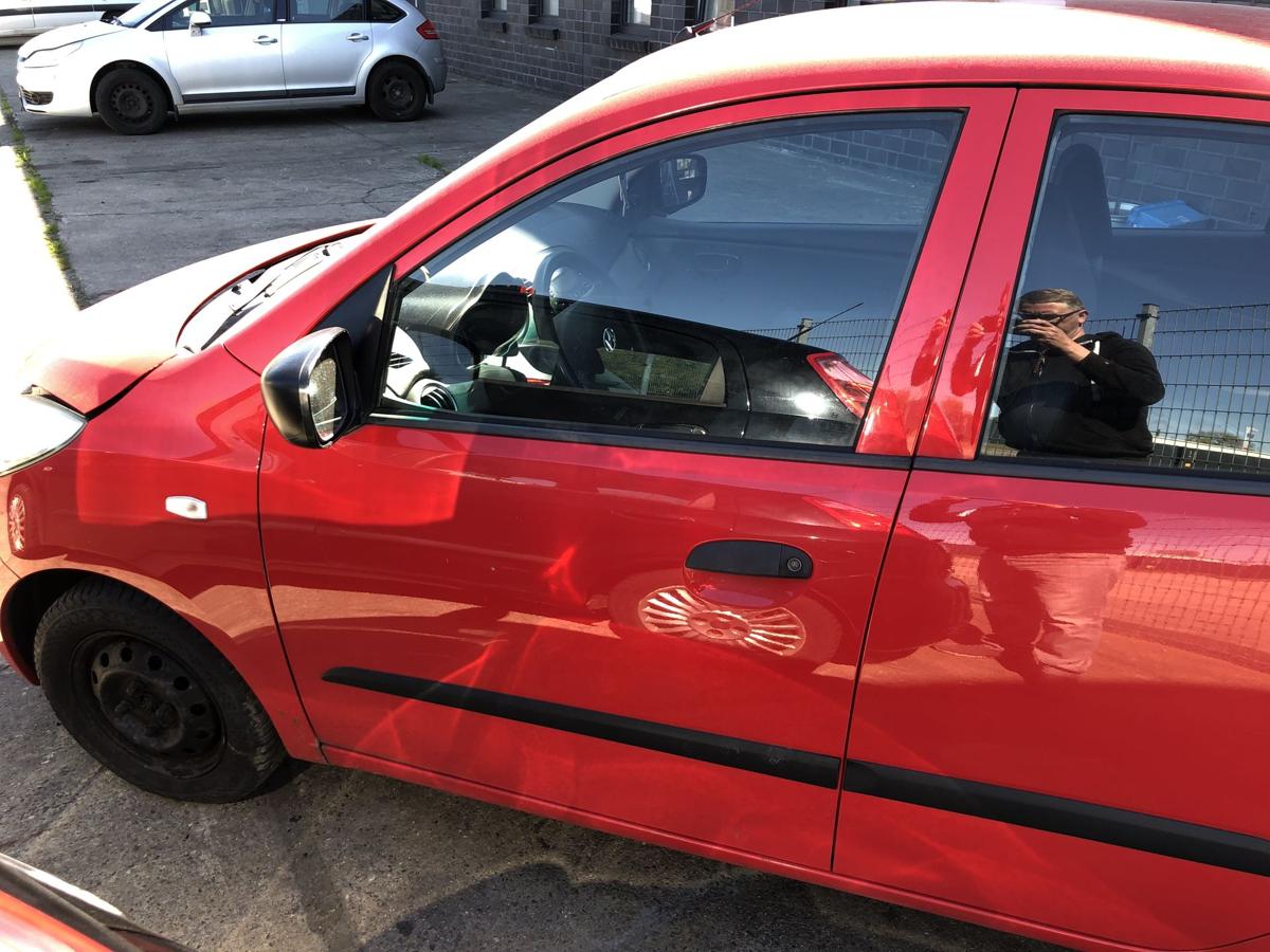 Hyundai i10 PA T&uuml;r vorn links Fahrert&uuml;r im Rohbau H4 Electric Red