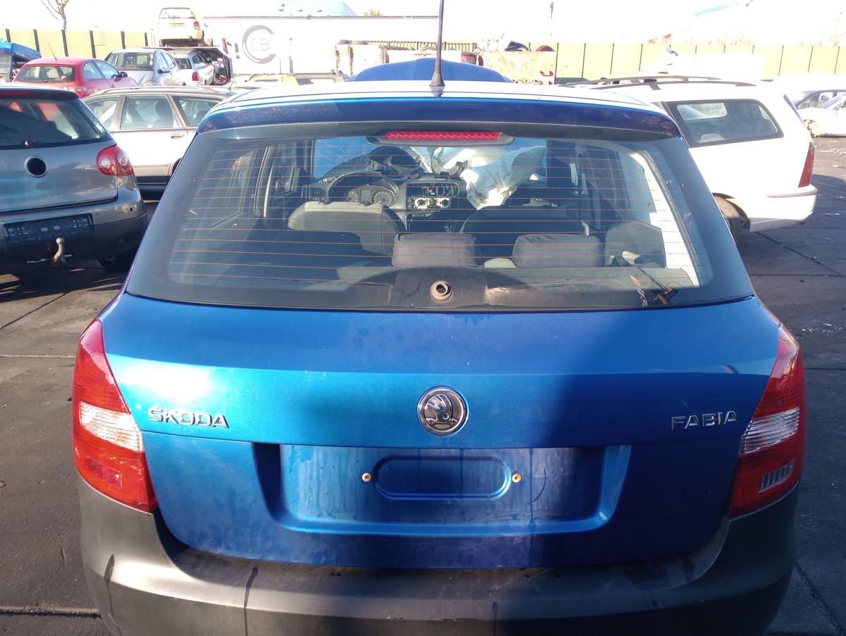 Skoda Fabia II 5J original Heckklappe mit Scheibe (Roh) LF5W Ozeanblau Bj 2014