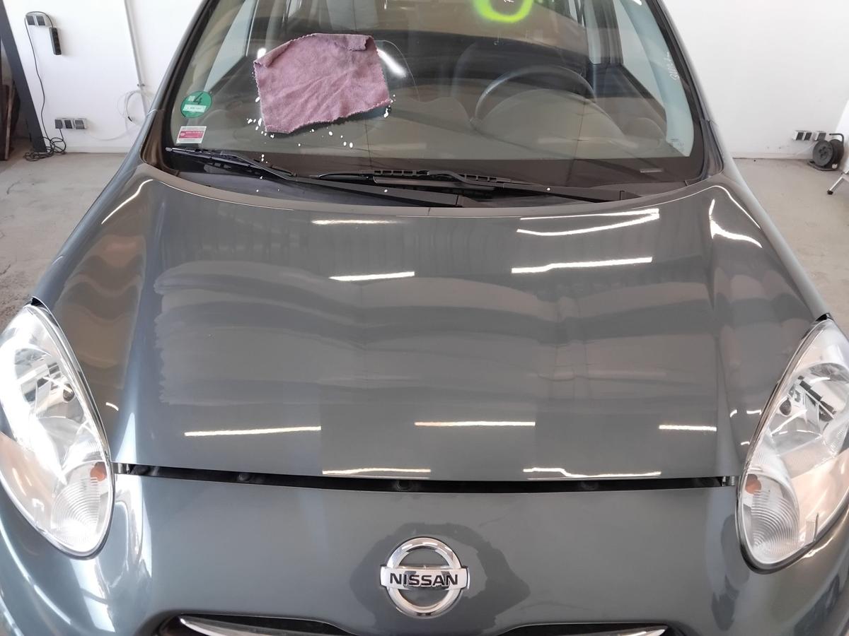 Nissan Micra 4 K13 orig Motorhaube Deckel vorn FAA Greyish Green Pearl BJ2013