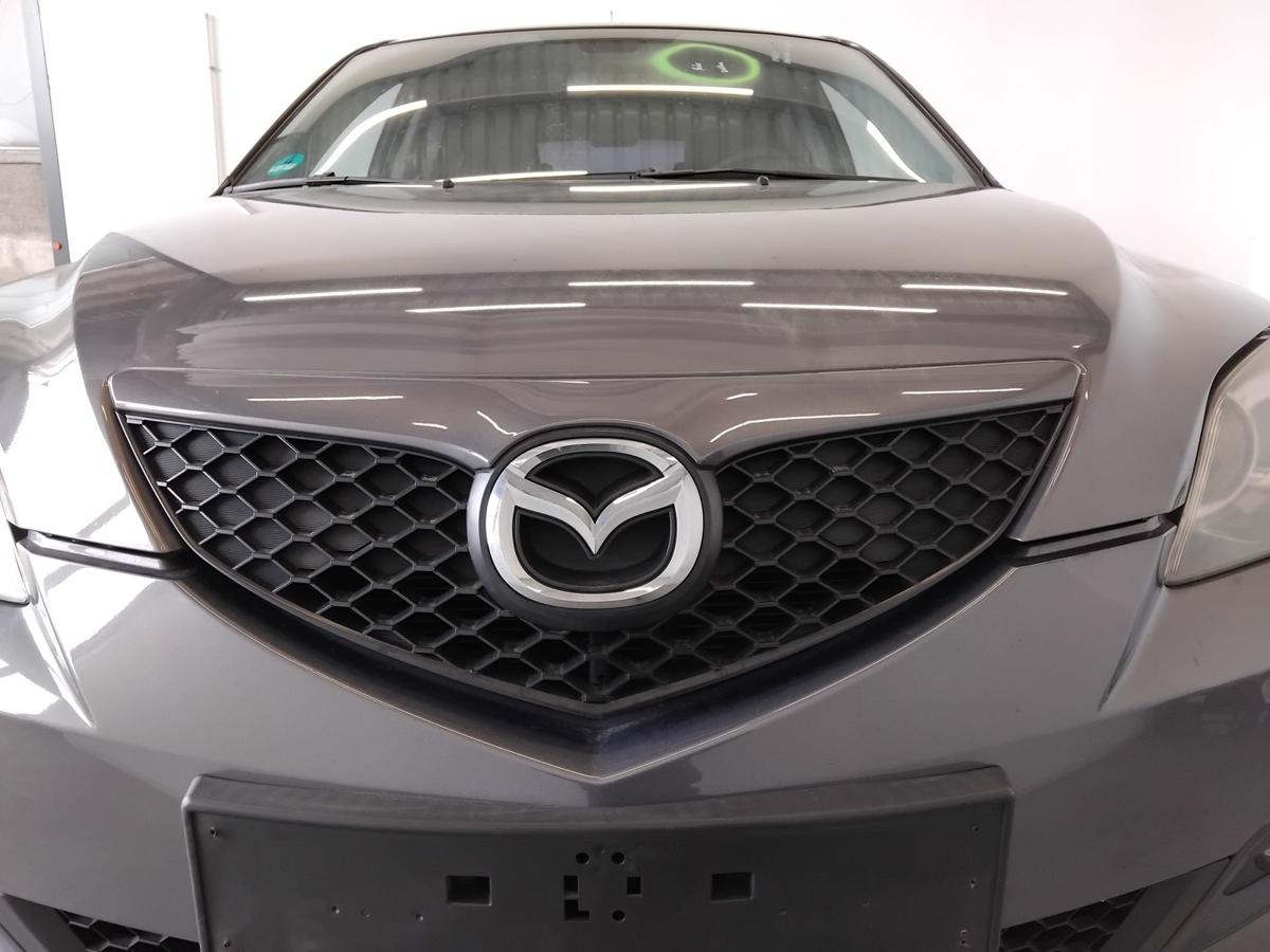 Mazda 3 BK Motorhaube mit Grill graumetallic 5-t&uuml;rig Flie&szlig;heck BJ2008