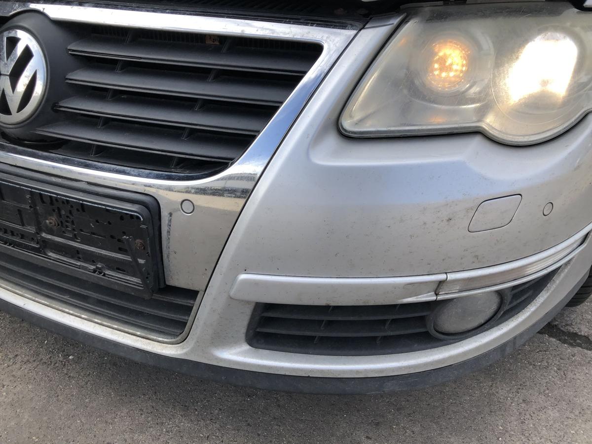 VW Passat 3C B6 Sto&szlig;f&auml;nger vorn Nebel SRA PDC LA7W Reflexsilber Bilder beachten