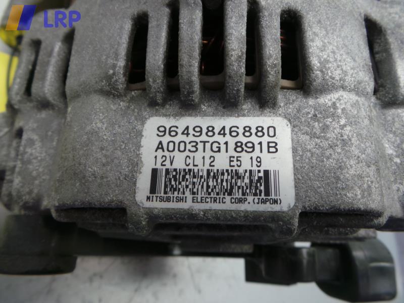 Citroen C5 BJ2006 original Lichtmaschine 2.0 103kw 9656572480 MITSUBISHI A003TG1891B