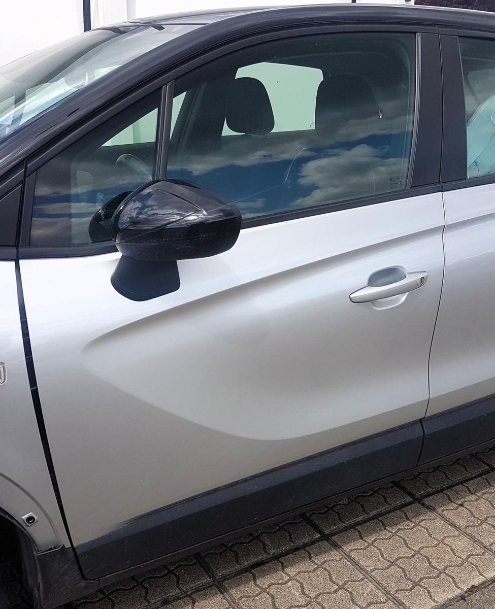 Opel Crossland X T&uuml;r vorn links in Z176 Argonsilber Metallic Bj2018 Rohbaut&uuml;r
