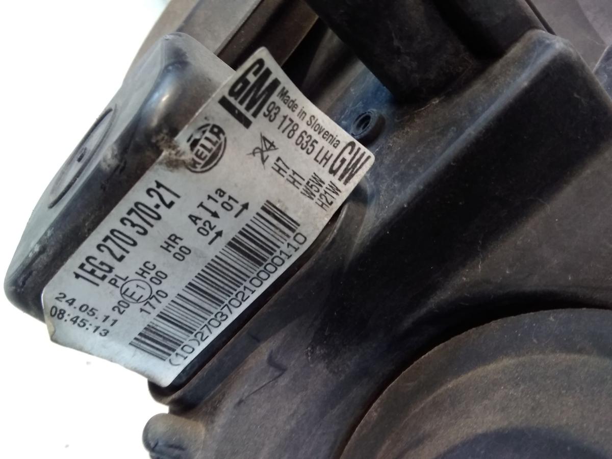 Opel Astra H original Scheinwerfer links schwarz Hella mit LWR Bj.2005