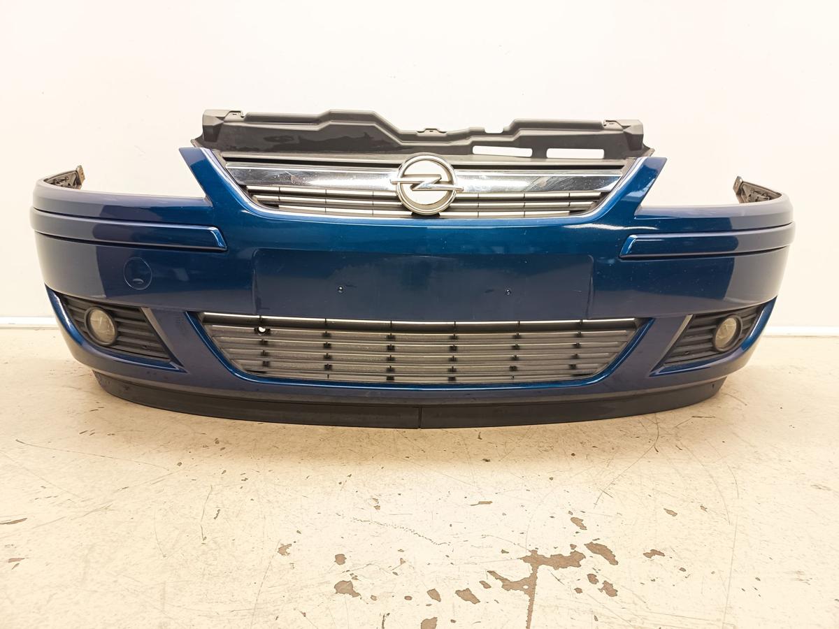 Opel Corsa C Bj 2005 Facelift original Stoßfänger Stoßstange vorn Z21B Ultrablau
