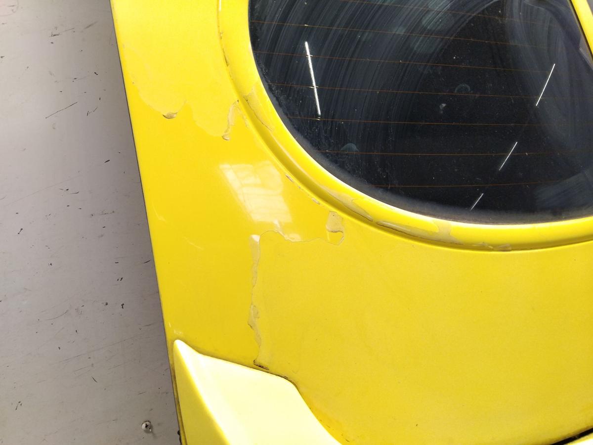 VW New Beetle Heckklappe gelb LD1B mit Heckscheibe und Spoiler Bj.1998