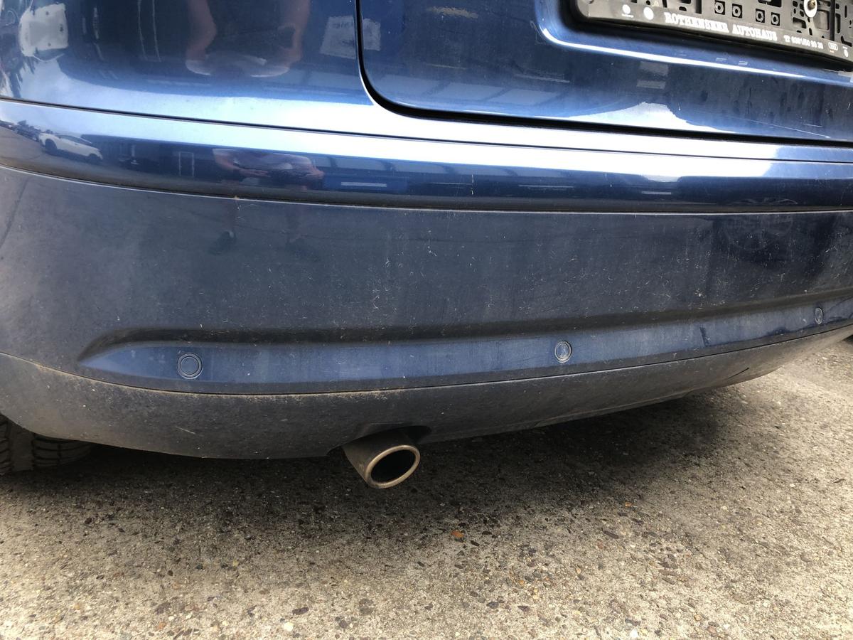 Audi A3 8P ab05 Sto&szlig;f&auml;nger hinten Hecksch&uuml;rze 3 t&uuml;rer PDC LZ5C Mauritius Blau