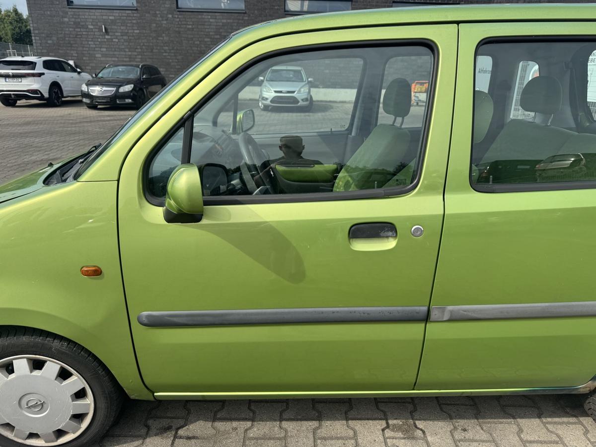 Opel Agila A original T&uuml;r vorn links Z384 Kiwigr&uuml;n Bj.2000