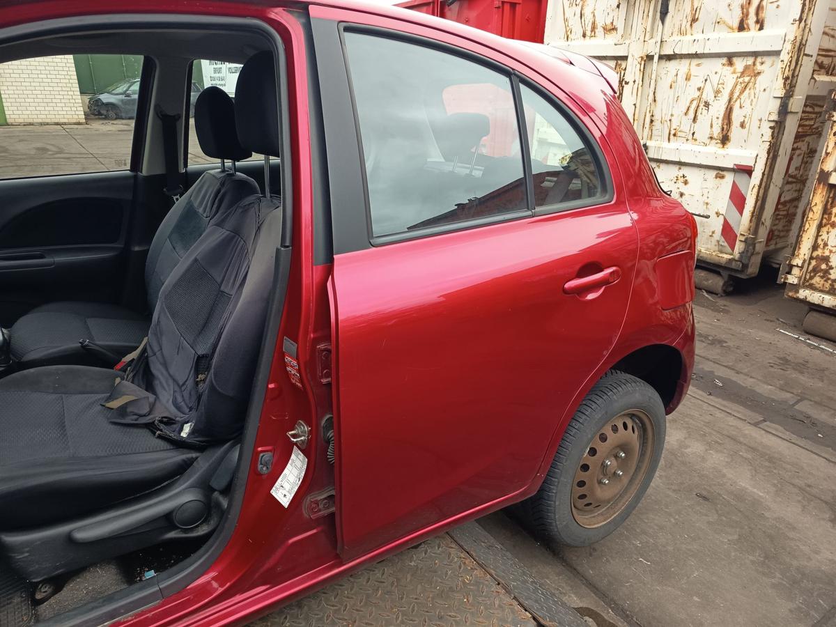 Nissan Micra K13 original T&uuml;r hinten links Fond AY4 Kaminrot Bj 2013