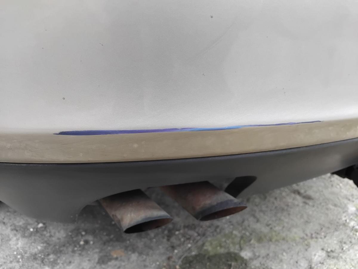 Skoda Octavia 2 Kombi 1Z original Sto&szlig;f&auml;nger Sto&szlig;stange hinten PDC BJ2005 LF8F saharabeigemetallic