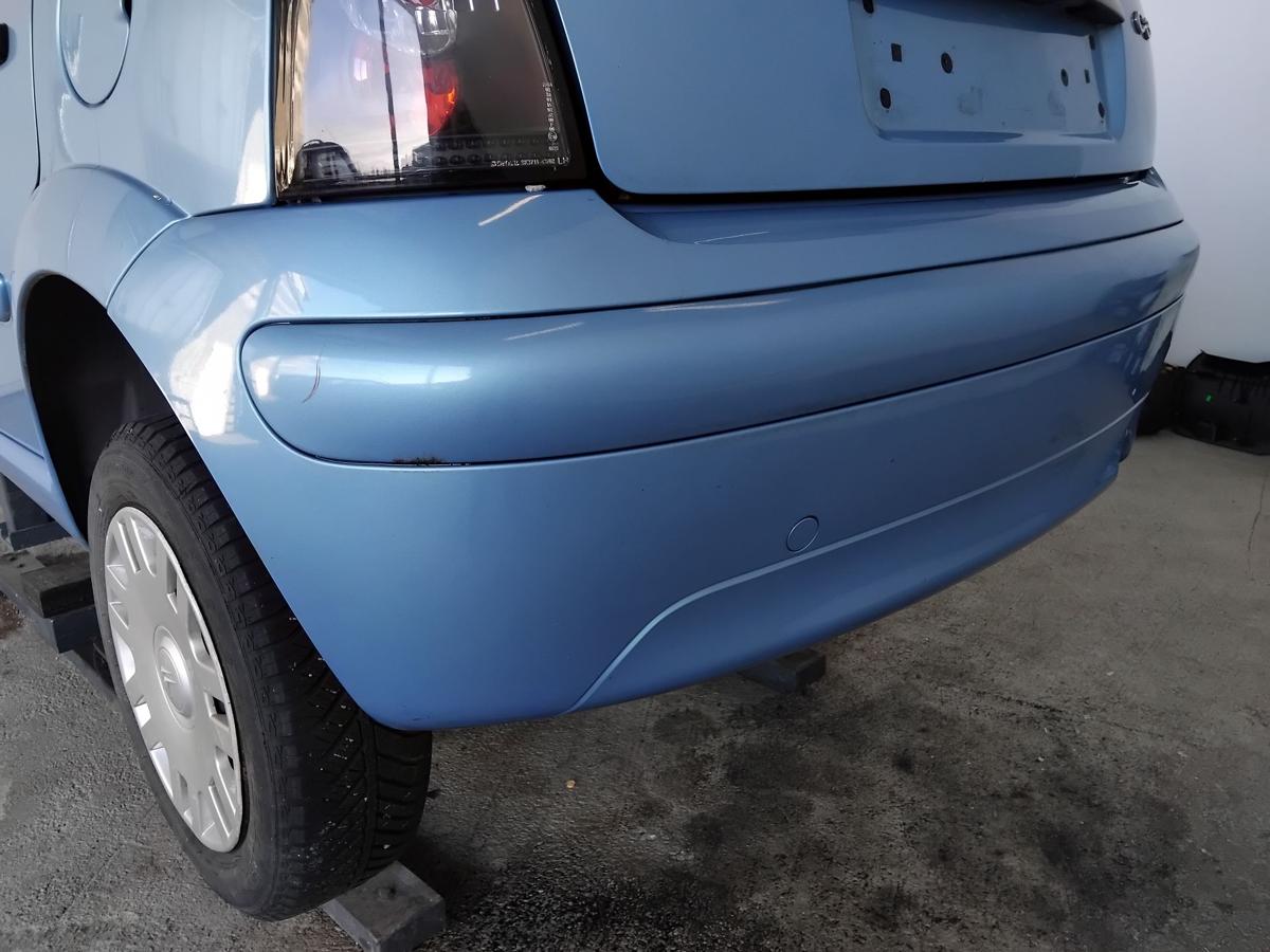 Citroen C3 original Sto&szlig;stange Stossf&auml;nger hinten KMY Lucia Blau Metallic BJ2005